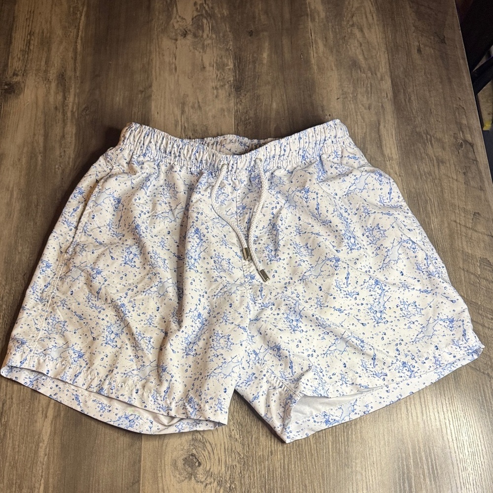 Bertigo Splatter Print Men's Swim Trunks